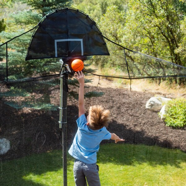 Trampoline basketball outlet